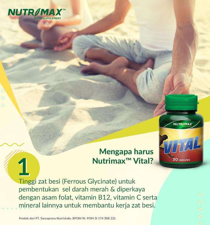Nutrimax Vital Membantu Meningkatkan Daya Tahan Tubuh Serta Membantu Menambah Energi Dan Stamina