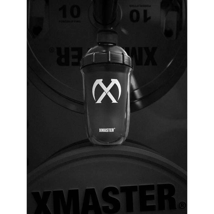XMASTER 500ml Shaker Bottle Protein with Stainless Steel Whisk Ball 100% Leak Proof ROGUE Portable Botol - PP White