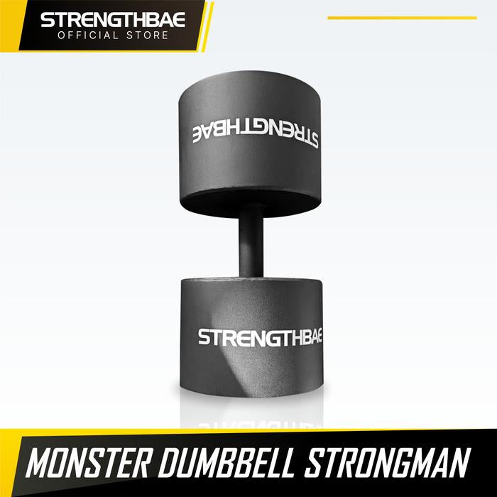 Strongman Monster Dumbbell STRENGTHBAE Loadable Circus Dumbbell Plate Loaded Adjustable