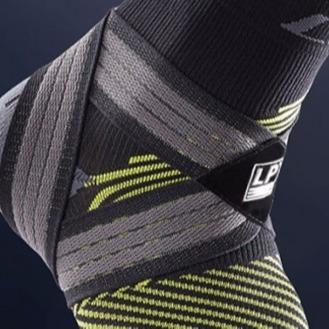 LP SUPPORT ANKLE COMP. SOCK SHORT BK/GY LP-203Z - S