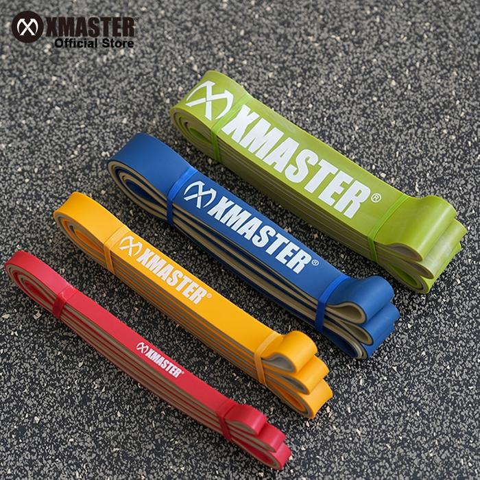XMASTER Resistance Band Yoga Strength Mobility Recovery Training Fitness CrossFit Home Gym ROGUE - Tali Latex Alami Berkualiti Tinggi untuk Latihan Olahraga Outdoor dan Portable - Red