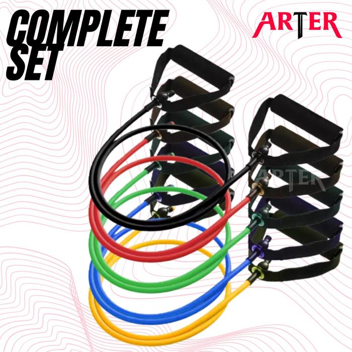 ARTER Resistance Tube Resistance Band Resistant Yoga Fitness Gym - Kuning