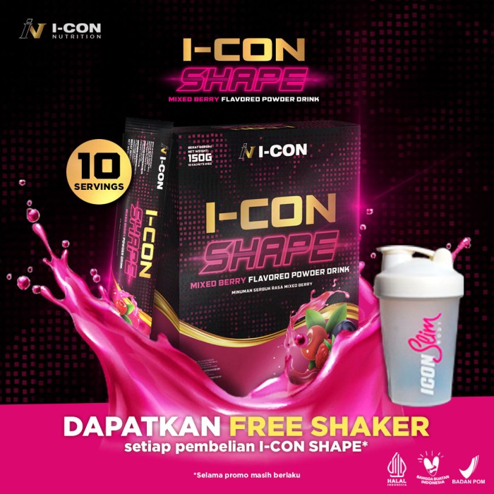 ICON SHAPE - 1 Box (Isi 10 Sachet) Antioksidan