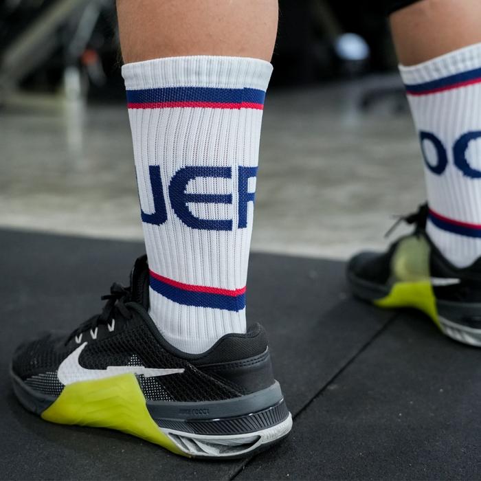 ROGUE Crew Socks Unisex Asli Asli Dukungan Lengkungan Latihan Kekuatan CrossFit Powerlifting - Skull Camou