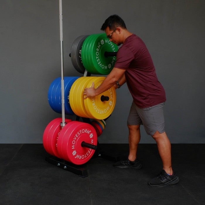 Movestorm Ultimate Olympics Weight Tree (Barbell&Bumper plate storage)