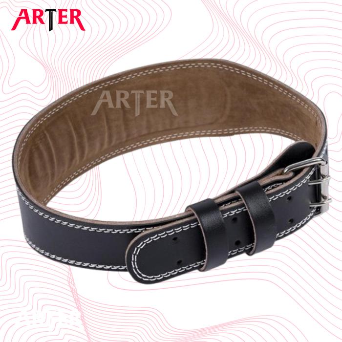 ARTER Gym Belt Weightlifting Kulit Sabuk Fitness Angkat Beban Powerlifting Deadlift Squat Back Support Spine Bench Press - S