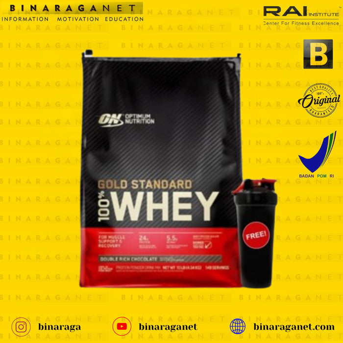 ON Whey Gold 5,5 Lb ON Whey Gold Standard 5,5 Lb - Coklat, Bonus Shake