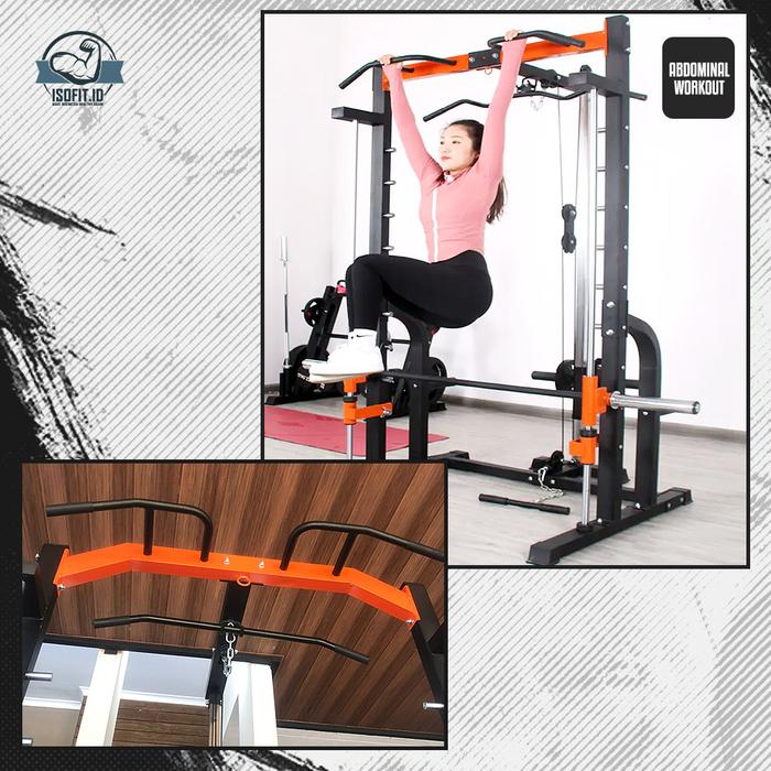 Multifunctional Small Smith Machine Trainer / Squat Power Rack Bench Press Cable SD-5715FK8