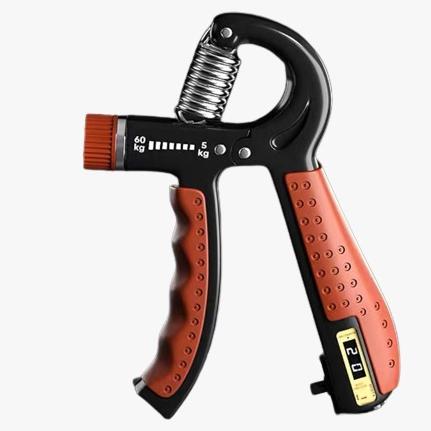 ARTER Hand Grip Adjustable Counter Handgrip with Counter Mechanism - Orange Tiger