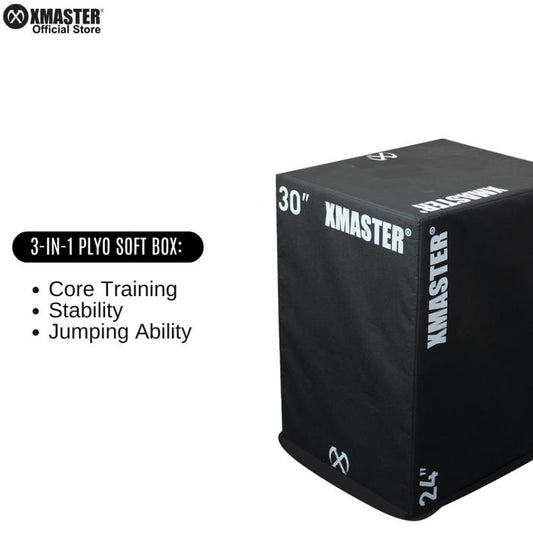 XMASTER Box Plyo Soft 3-in-1 Berkualitas Tinggi dengan EVA Anti-Slip untuk Latihan Intensif di Rumah & Studio Fitness - Busa