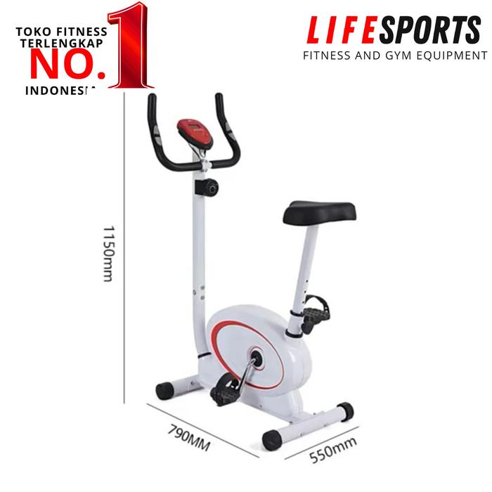 Alat fitness sepeda statis magnetic divo QN501 sepeda statis untuk olahraga rumah promo