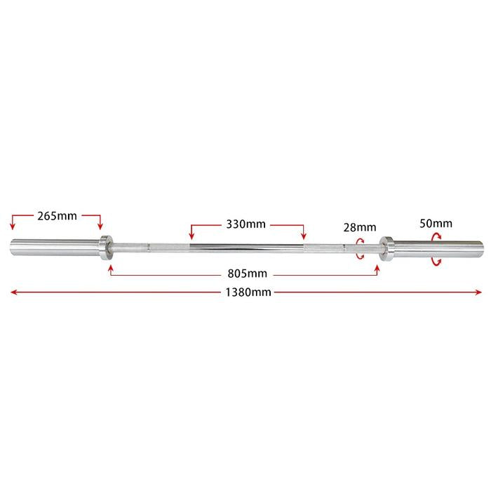 XMASTER EZ barbell Olympic Curl Mini Bar Strength CrossFit Home Gym Weightlifting ROGUE ELEIKO - Short Bar