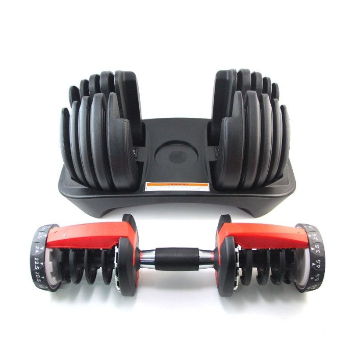 Diskon Alat Fitnes Murah Aman Nyaman Adjustable Dumbbell Set 24Kg F201 - Hitam