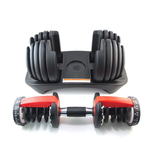 Diskon Alat Fitnes Murah Aman Nyaman Adjustable Dumbbell Set 24Kg F201 - Hitam