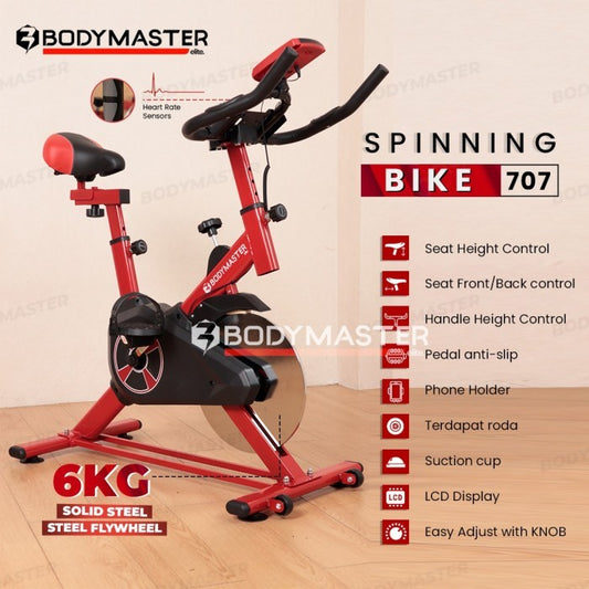BODYMASTER Spinning Bike BM-707 Sepeda Statis Olahraga - Fitness RPM