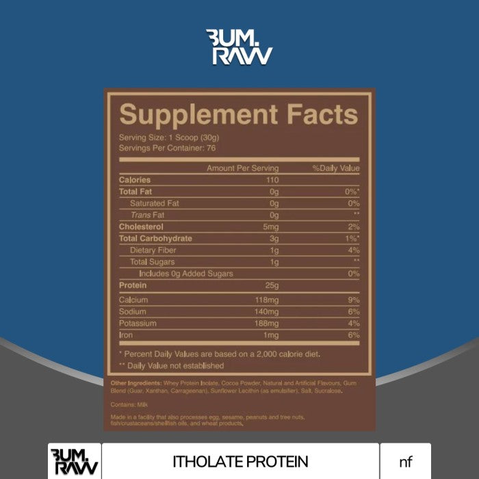 Raw Cbum Bum Itholate Protein 5lbs Whey Protein Isolate - Chocolate