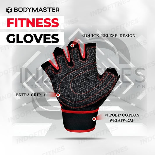 BODYMASTER Gloves Fitness BM-E108 Sarung Tangan Gym Fitnes