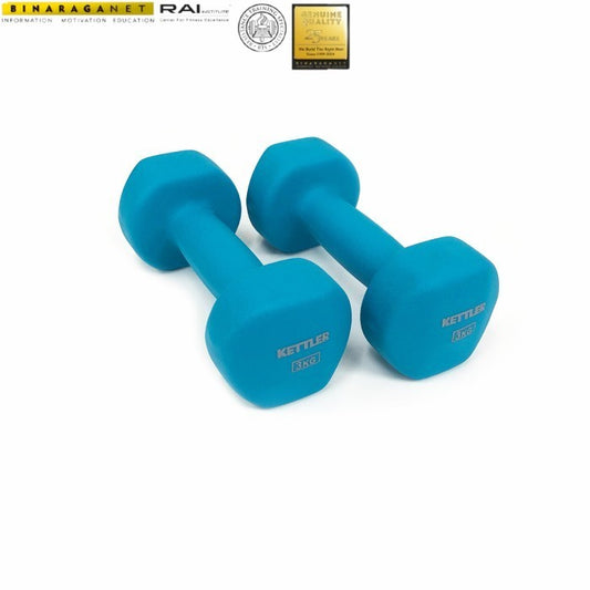 Kettler Neoprene Dumbell - 6kg/pair 701-020 Light Blue