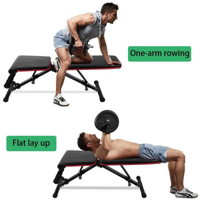 OneTwoFit Adjustable Folding Fitness Bench Dumbbell Weight Bench