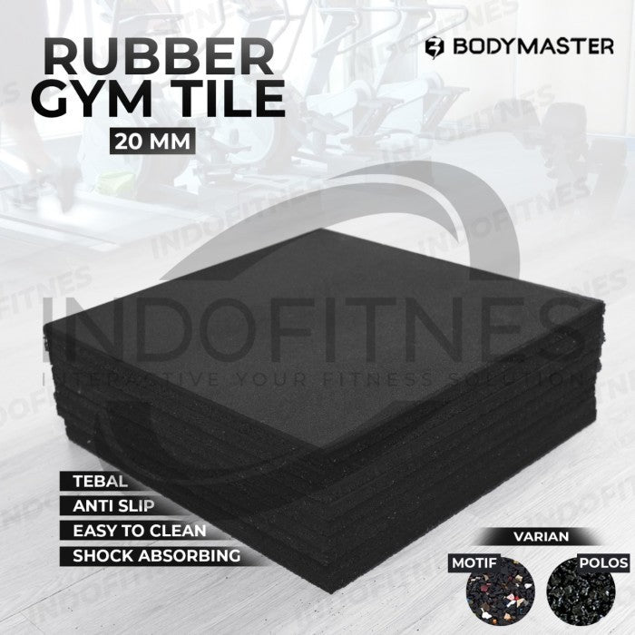 BODYMASTER Gym Floor Puzzle Matras Lantai Fitness Gym Mat Rubber Karet - Polos, BELUM ONGKIR