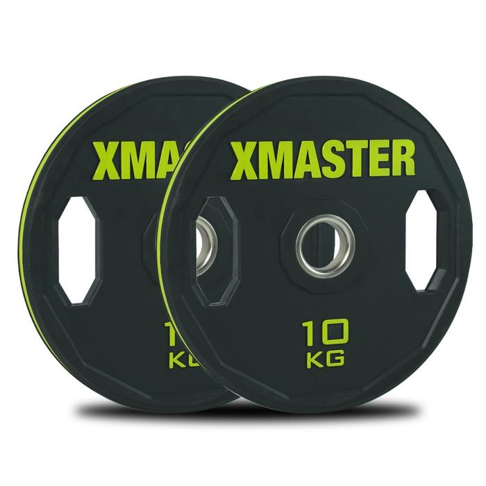 XMASTER Hand Grip Plates Rubber Weight Plate Fitness CrossFit Training Powerlifting ROGUE ELEIKO - 10kg Sepasang