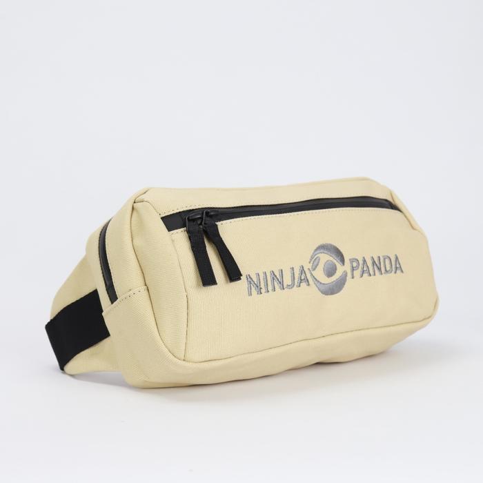 NINJA PANDA Waist Bag CrossFit NOBULL, Running Hiking Sports Waterproof Waxed Canvas ROGUE, ELEIKO Tas - Polar Grey
