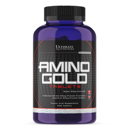 Ultimate Nutrition Amino Gold/1500mg suplemen fitness / 100% whey isolate / suplemen gym / suplemen protein / massa otot - 250 Tabs