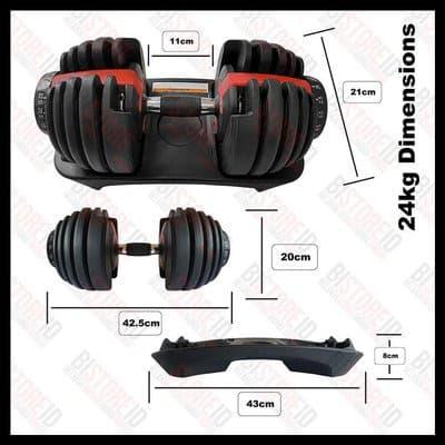 F201 READY STOCK Kettler bowflex ADJUSTABLE DUMBELL set barbel alat fitness