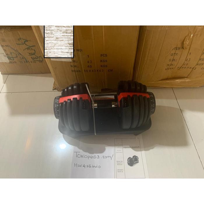 F201 READY STOCK Kettler bowflex ADJUSTABLE DUMBELL set barbel alat fitness