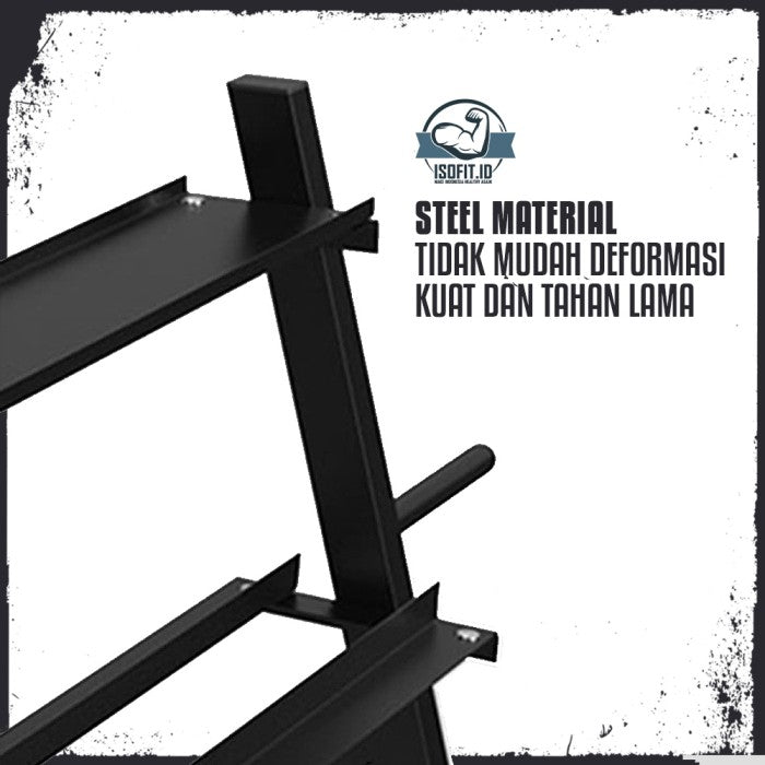 Rak Dumbell 2 Tingkat / Dumbell Storage Rack 2 Layer