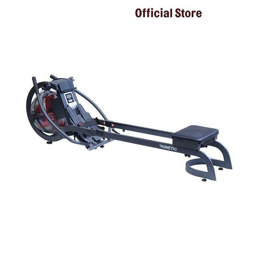 Kinetic Water Rowing Machine - Abu-Abu Alat Fitness Dayung Peralatan Gym Besar Perlengkapan Fitnes Indoor Static Rowing
