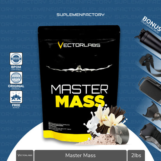 VectorLabs Master Mass 2 Lbs 2lbs Gainer Protein - Dark Coklat, No Bonus