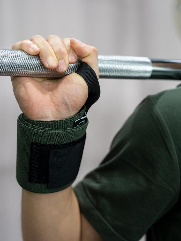 XMASTER Powerlifting Wrist Wrap Band Support Pelindung Pergelangan Gym Strength Fitness Karet Lebar Fleksibel & Kaku untuk Kebugaran Premium - Green Flex, 60cm