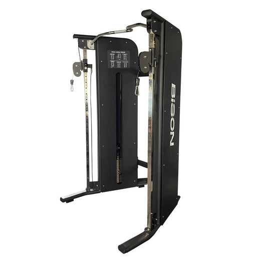 Bison Cable Machine Pin Loaded - 2 Side Gym Fitness Station