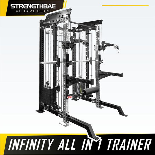 Infinity All in One Trainer STRENGTHBAE Smith Machine Power Rack Cable Machine Home Gym 1 Sisi - Rack Saja
