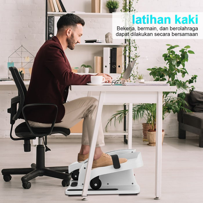 OneTwoFit Mini Exercise Bike Sepeda Terapi Statis Portable Electric Elliptical Bike