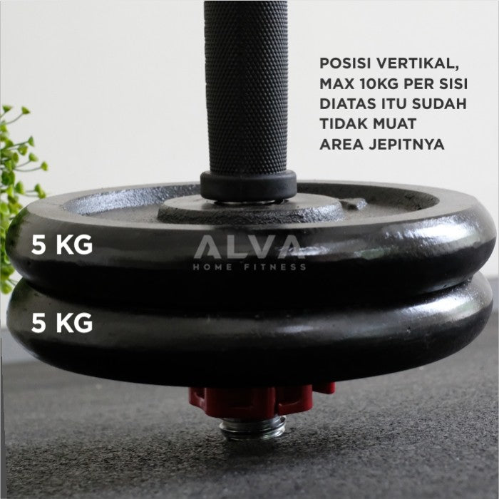 [3CM] Pengunci Adjustable Dumbell / Dumbel Collar Lock - MERAH