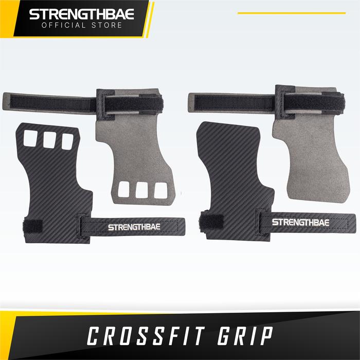 Crossfit Grip STRENGTHBAE Pull Up Gymnastic Grips Gym Glove Gloves   - With Hole L