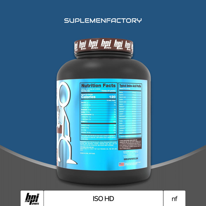 BPI Iso HD 5 lbs Whey Protein Isolate - Vanilla