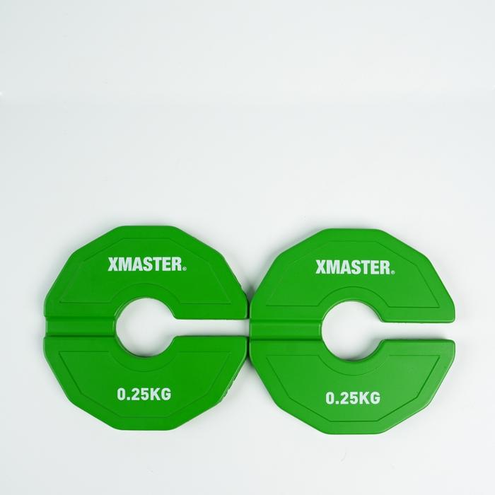 XMASTER Change Plate 0.5kg 1kg – Piringan Tambahan Dumbbell & Barbell Gym | Beban Tambahan I  Add-On - 0.25kg Sepasang