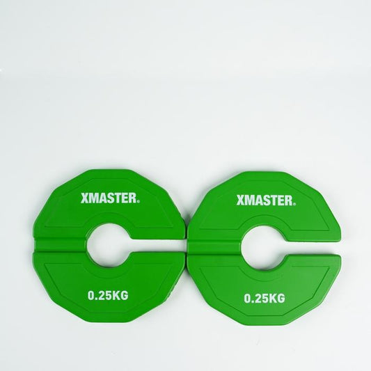 XMASTER Change Plate 0.5kg 1kg – Piringan Tambahan Dumbbell & Barbell Gym | Beban Tambahan I  Add-On - 0.25kg Sepasang