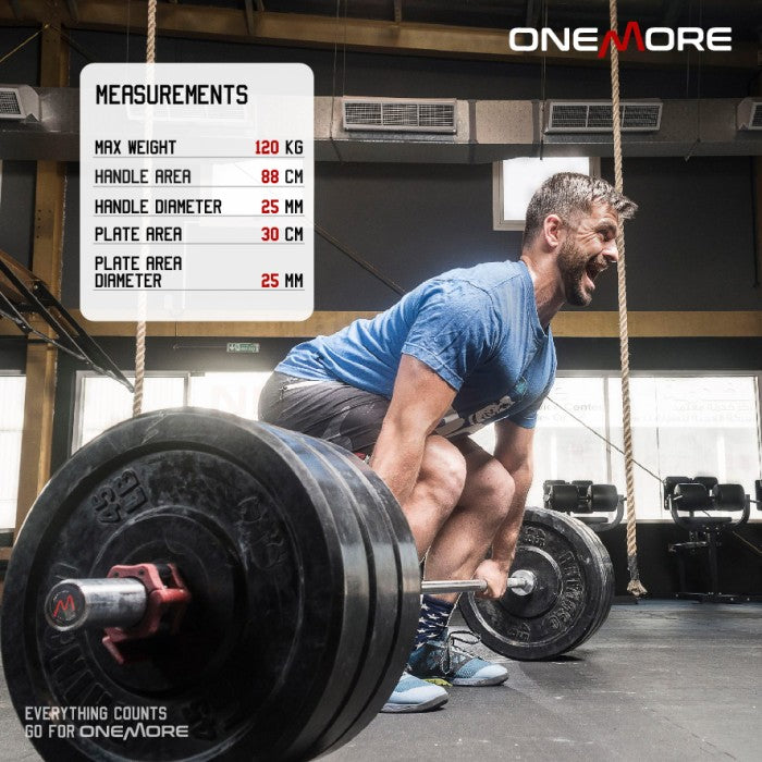 ONE MORE 150CM 5CM Barbel Stick Stik Barbell - 2.5CM