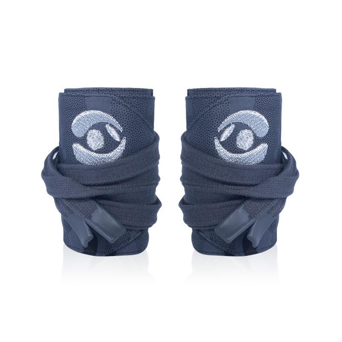 NINJA PANDA CrossFit Weightlifting Wrist Wrap Gym Fitness Gymnastics Bodybuilding Powerlifting - Grey