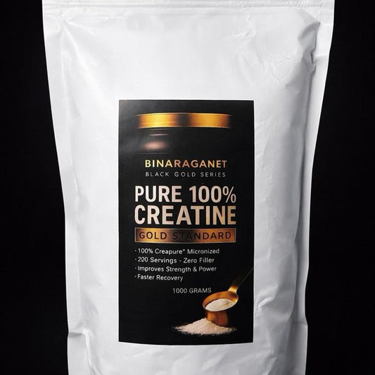 Binaraganet Creapure 100% Pure Creatine Monohydrate 1000 grm - Suplemen Olahraga untuk Meningkatkan Kekuatan dan Ketahanan