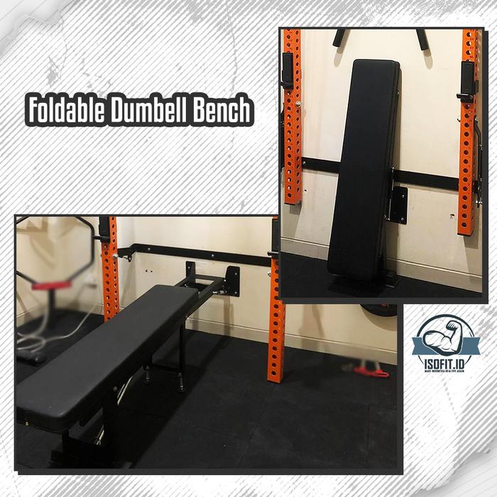 Foldable Pull Up & Squat Rack Climbing Frame / Multifunction Wall Mounted Squat Rack / Squat Rack Lipat Minimalis - HFCR03 DIP BAR