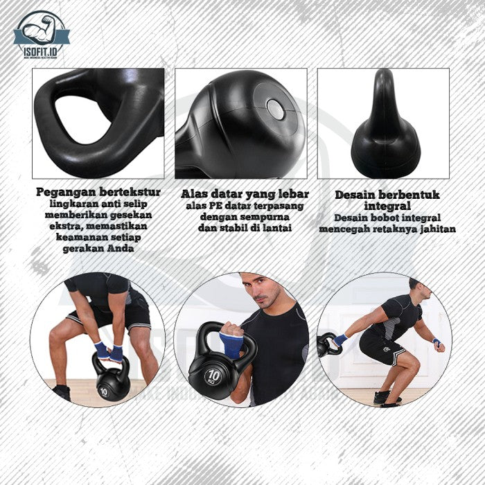 KettleBell 2-20KG / Ketel Bel / Alat Angkat Beban