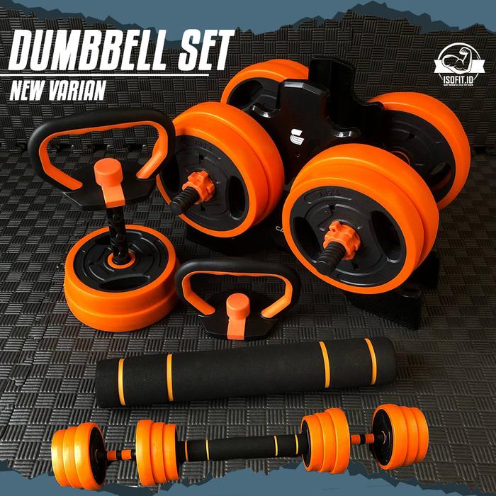 DUMBELL SET SNJ-03 / Barbel / Dumbbell Set / Alat Angkat Beban / Alat Fitness New Varian - SNJ03 3IN1-10KG
