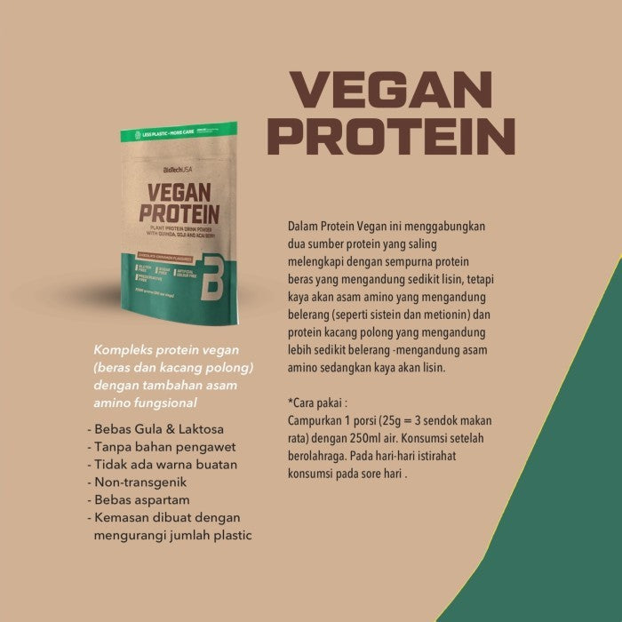 Biotech - VEGAN PROTEIN POWDER 500 Gram Vanilla Cookies