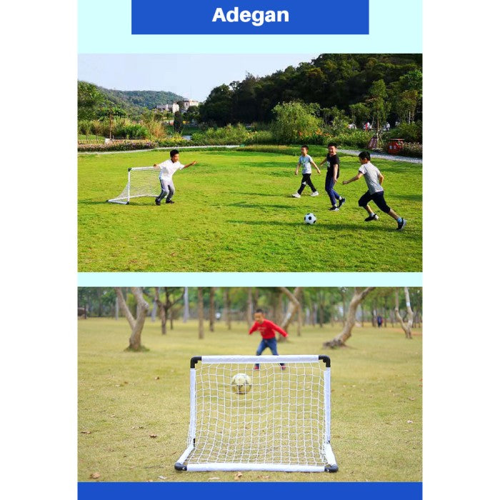 OneTwoFit Gawang sepak bola anak-anak lipat portabel Foot Ball Sport - white 60