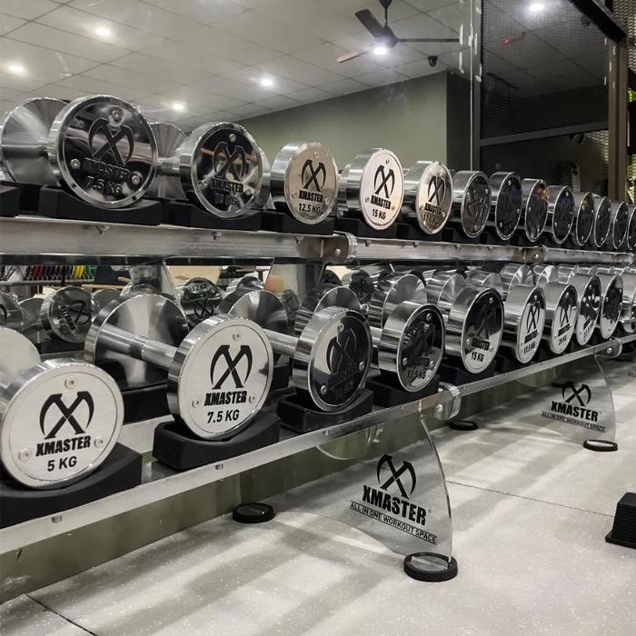 XMASTER Steel Dumbbell Home Rack Dumbbell - 2,5kg-25kg